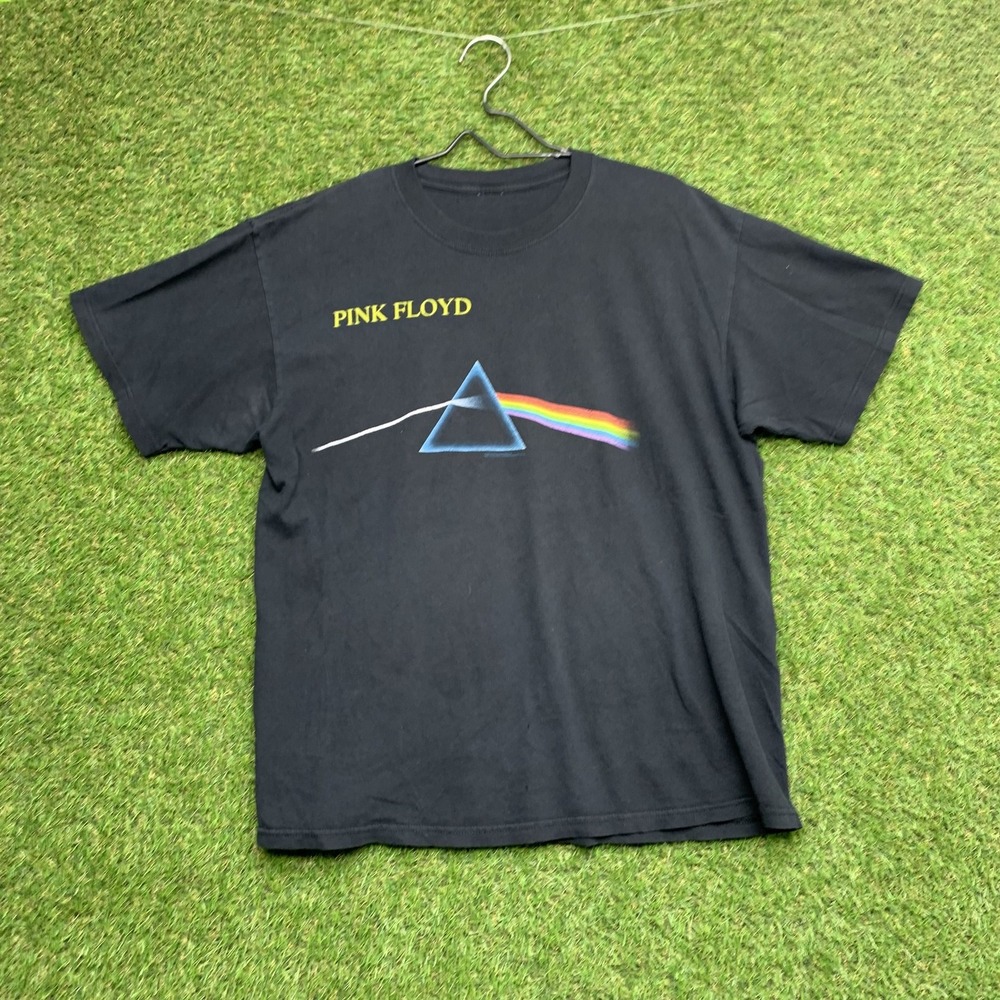 Pink Floyd Shirt Mens Large Black Dark Side Of The Moon Band Tee Rock Music